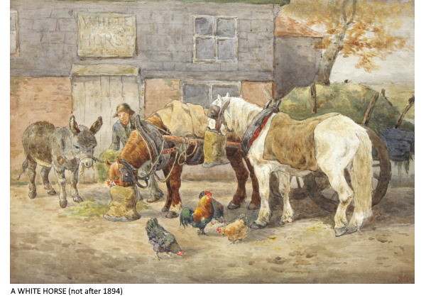 A WHITE HORSE (not after 1894)